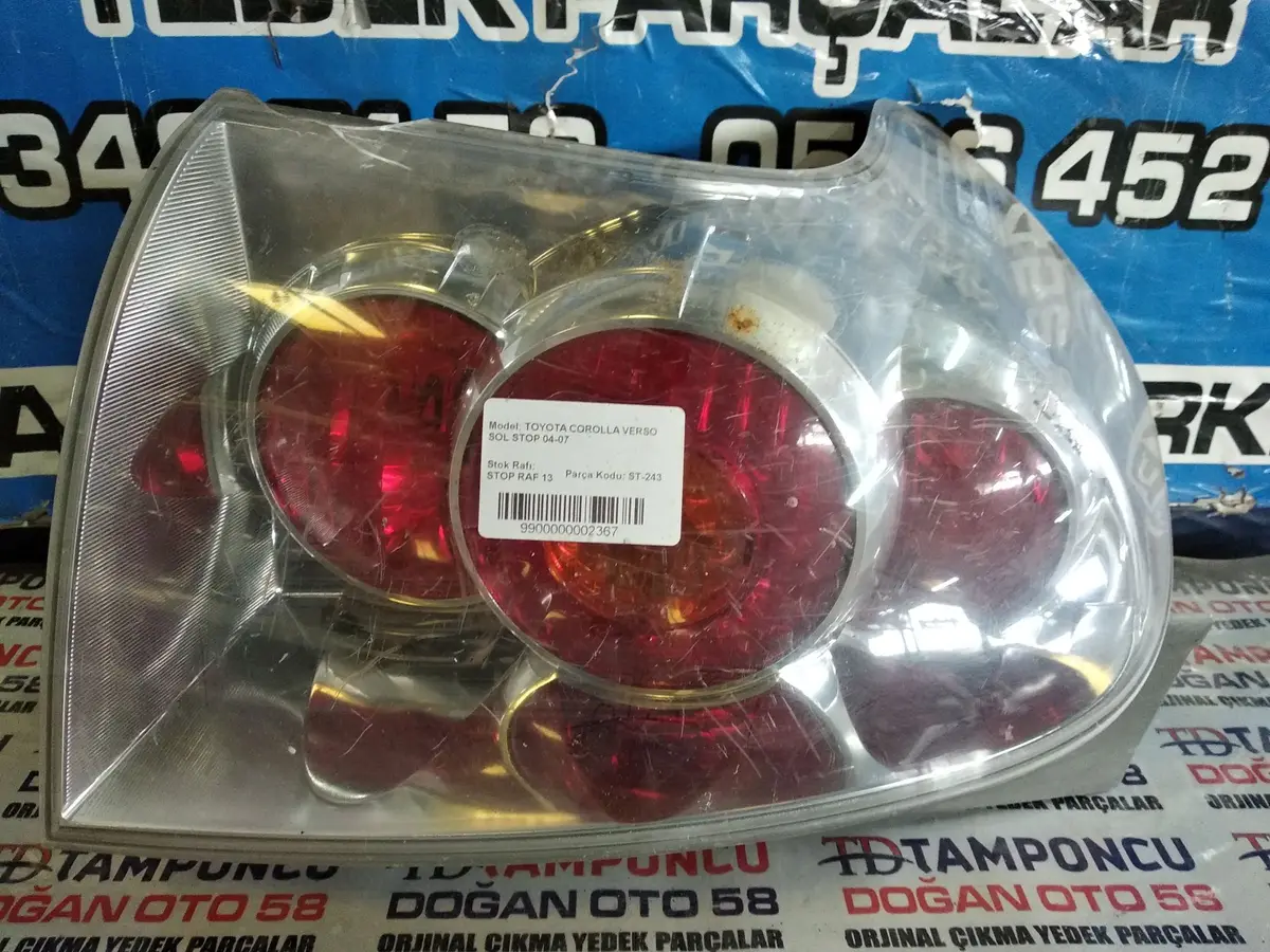 Toyota Verso Sol Stop Orjinal Çıkma 04-07
