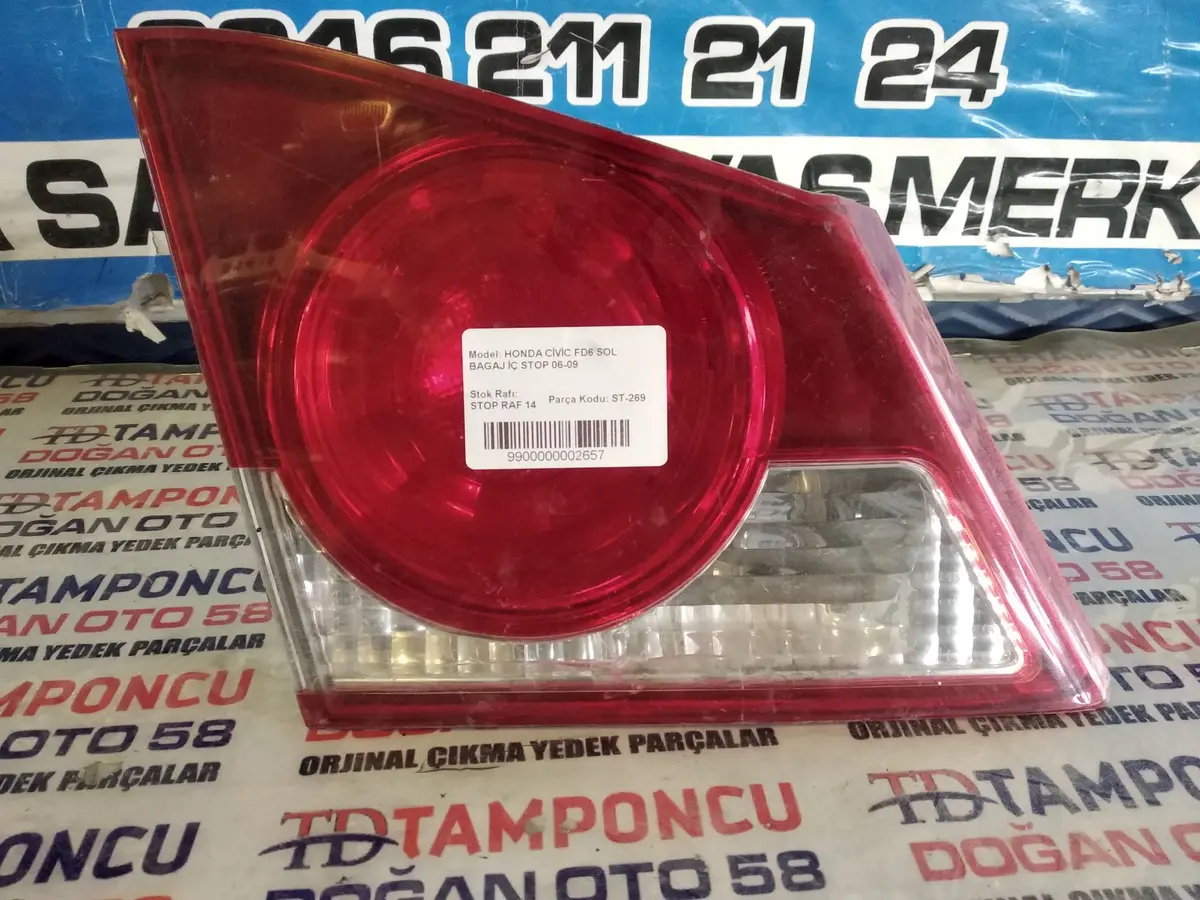 Honda Civic Sol İç Stop Fd 6 Orjinal Çıkma 06-09