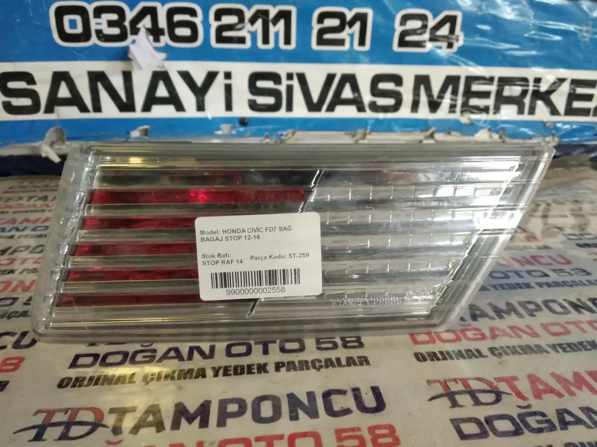 Honda Civic Sağ İç Stop Fd 7 Orjinal Çıkma 12-16