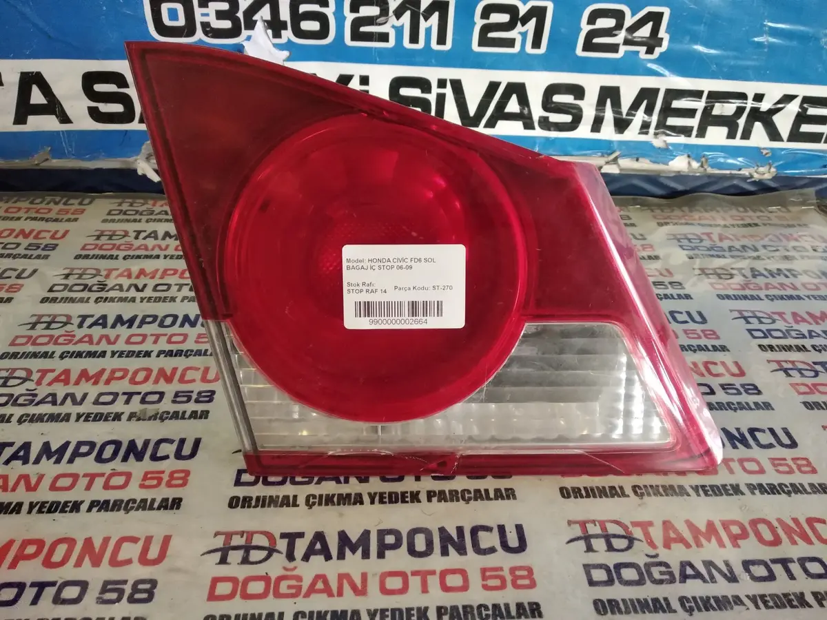 Honda Civic Sol İç Stop Fd 6 Orjinal Çıkma 06-09