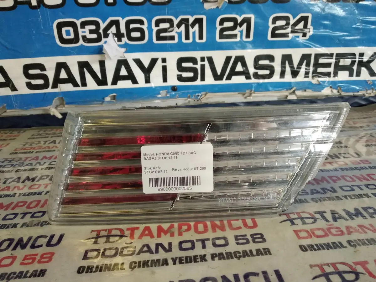Honda Civic Sağ İç Stop Fd 7 Orjinal Çıkma 12-16