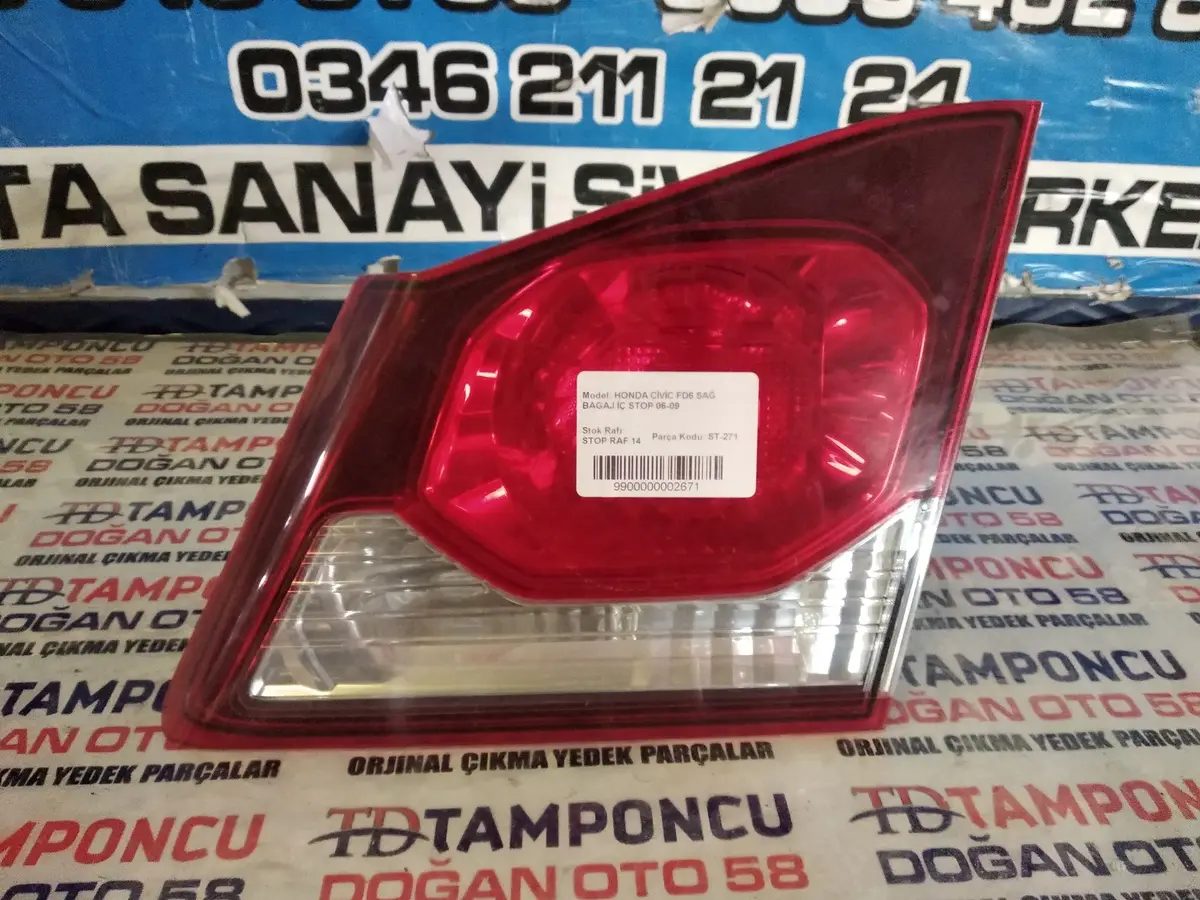 Honda Civic Sağ İç Stop Fd 6 Orjinal Çıkma 06-09