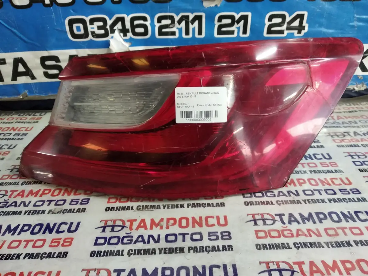 Renault Megane 4 Sağ Dış Stop Orjinal Çıkma 13-19