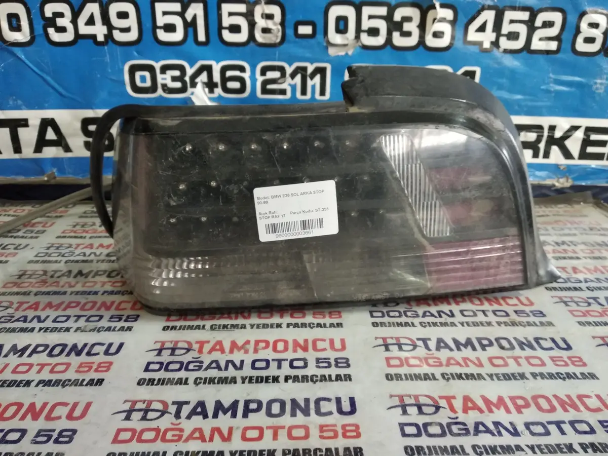 BMW 3 Serisi Sol Stop E 36 Orjinal Çıkma 90-99