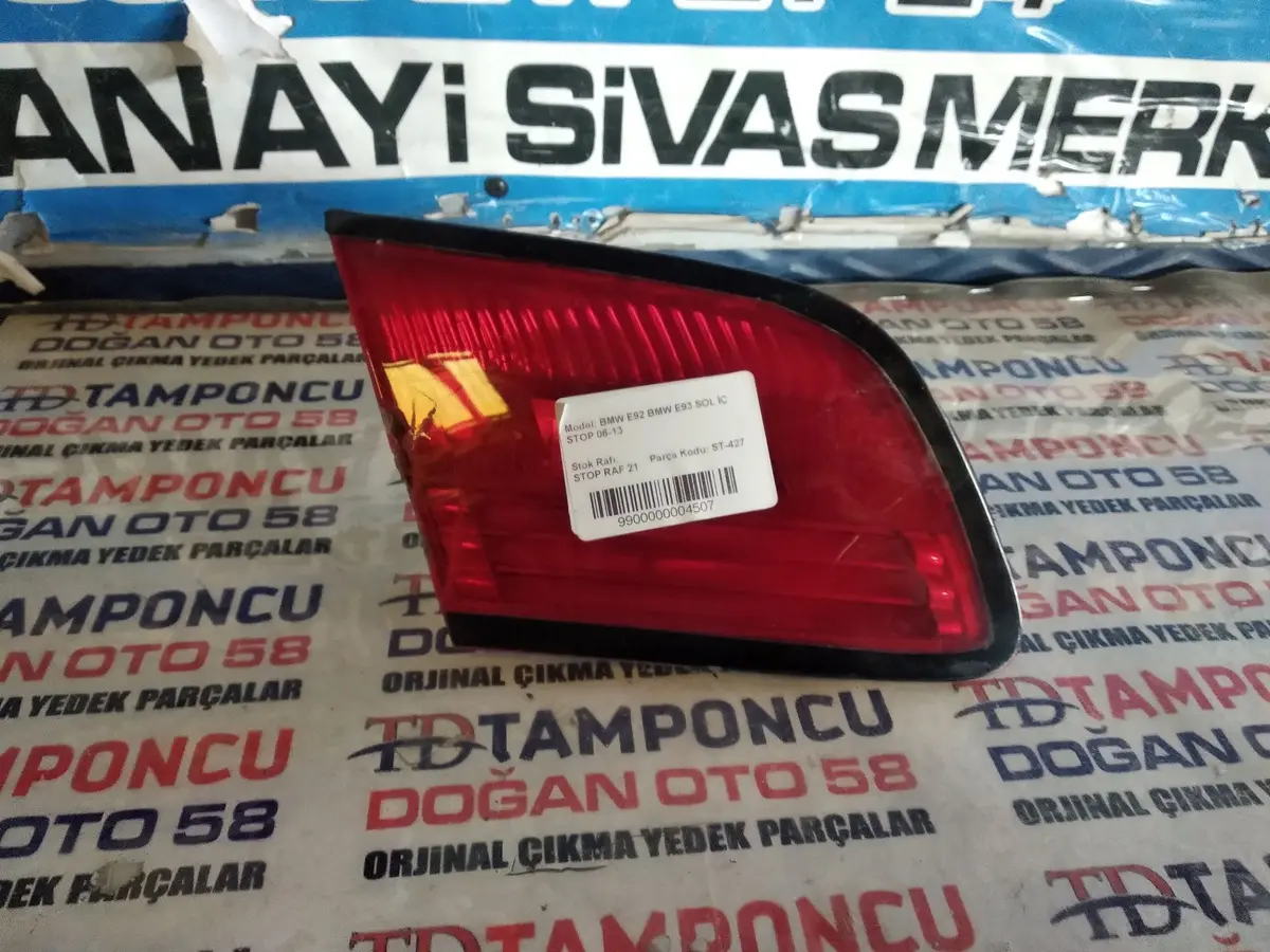 BMW 3 Serisi Sol İç Stop E 92 E 93 Orjinal Çıkma 06-13