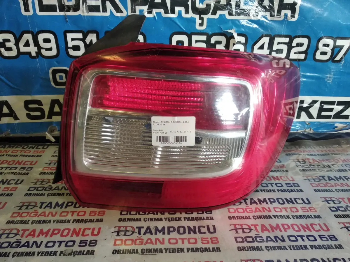 Renault Symbol 4 Sağ Stop Orjinal Çıkma 12-16