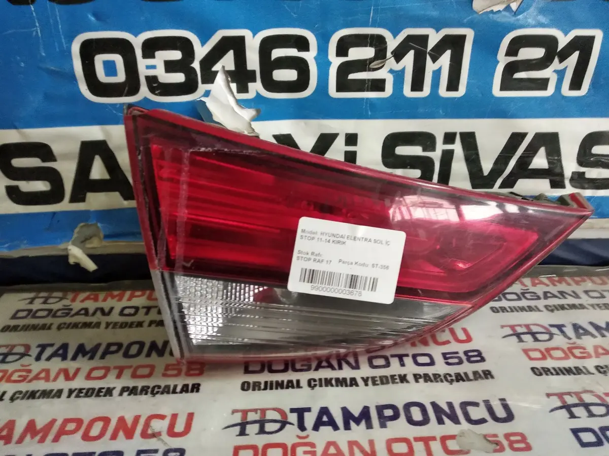 Hyundai Elentra Sol İç Stop Orjinal Çıkma 11-14