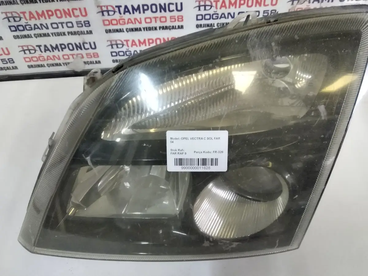Opel Vectra C Sol Far - 04 Siyah