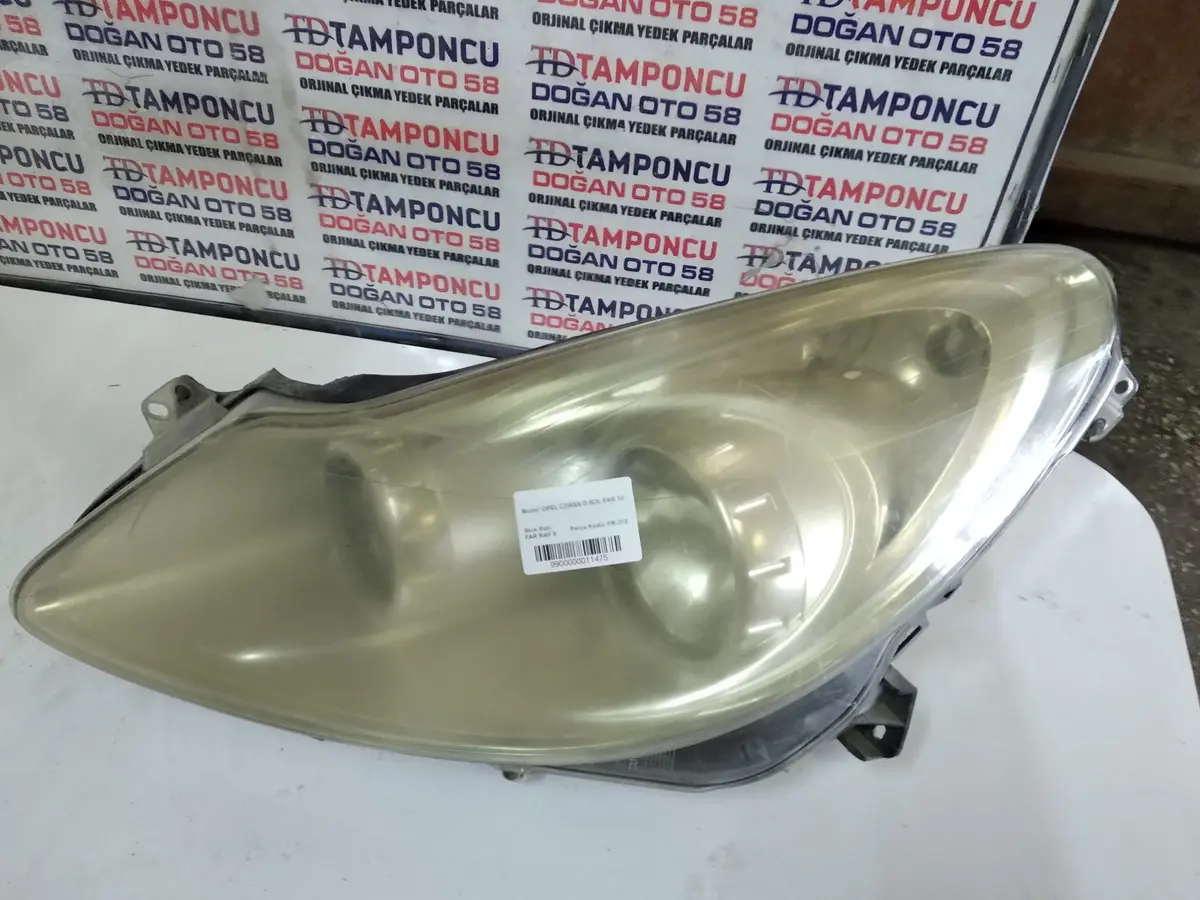 Opel Corsa D Sol Far Orjinal Çıkma 10