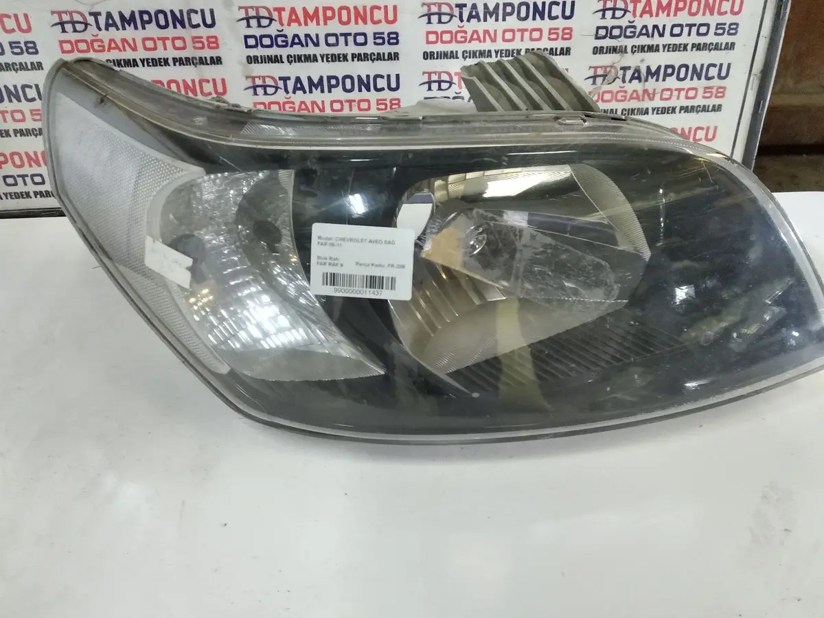 Chevrolet Aveo Sağ Far Orjinal Çıkma 09-11