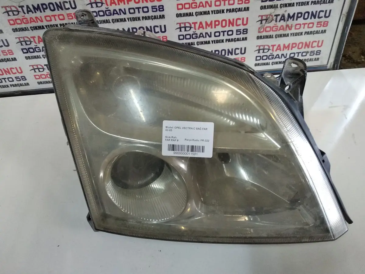 Opel Vectra C Sağ Far Orjinal Çıkma 02-05