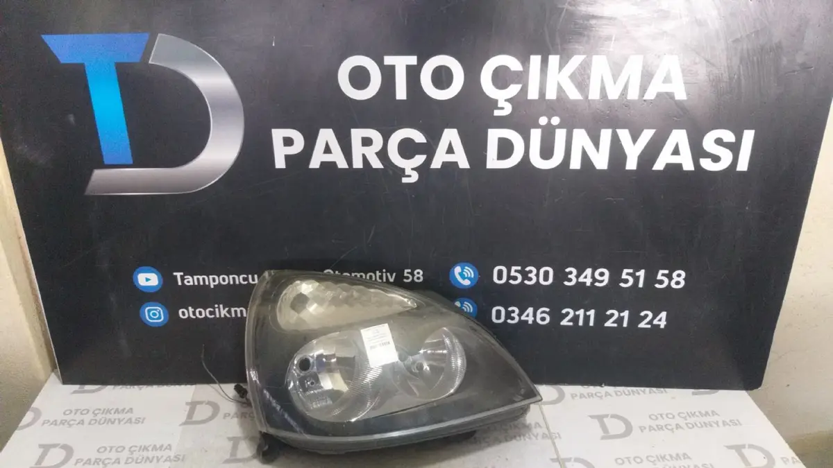 Renault Clio 2 Sağ Far 01-05