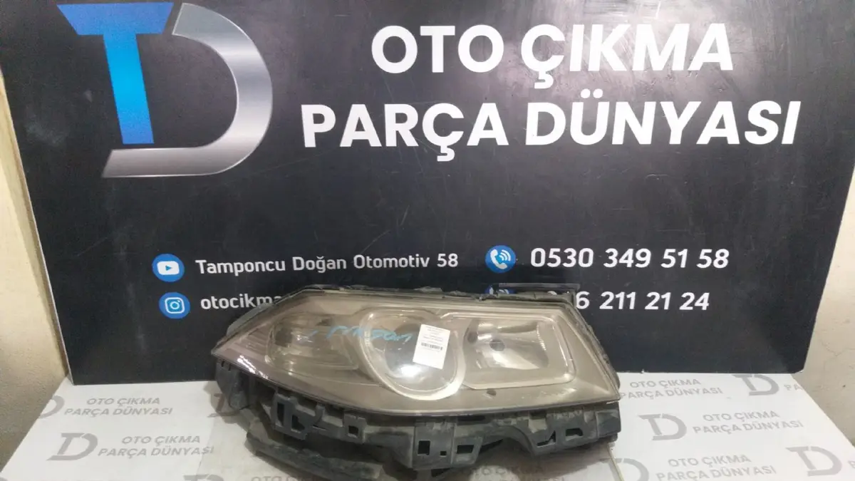 Renault Megane 2 Sağ Far 07-09
