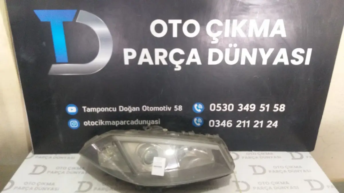 Renault Megane 2 Sağ Far Zenonlu 07-09
