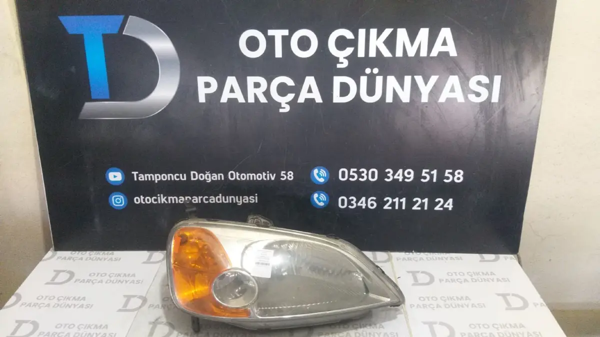 Honda Civic Sağ Far 01-03