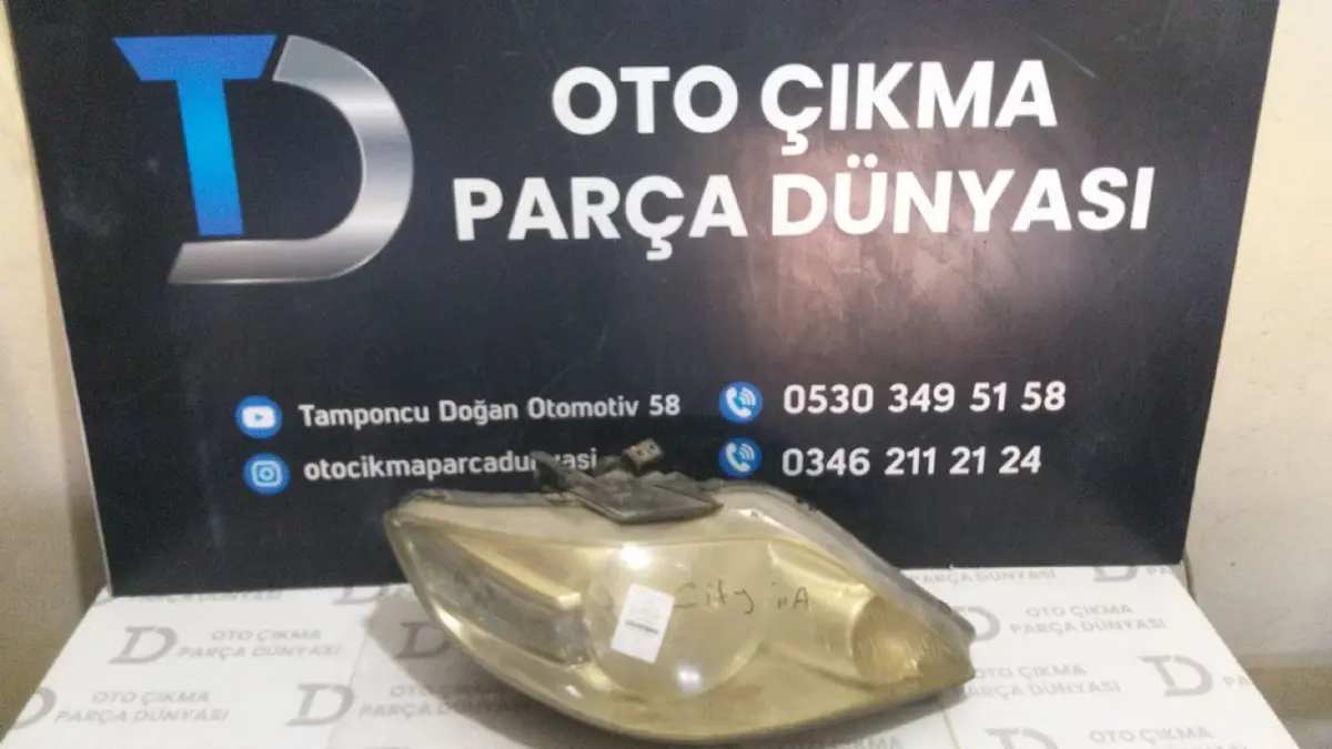 Honda City Sağ Far 06-08
