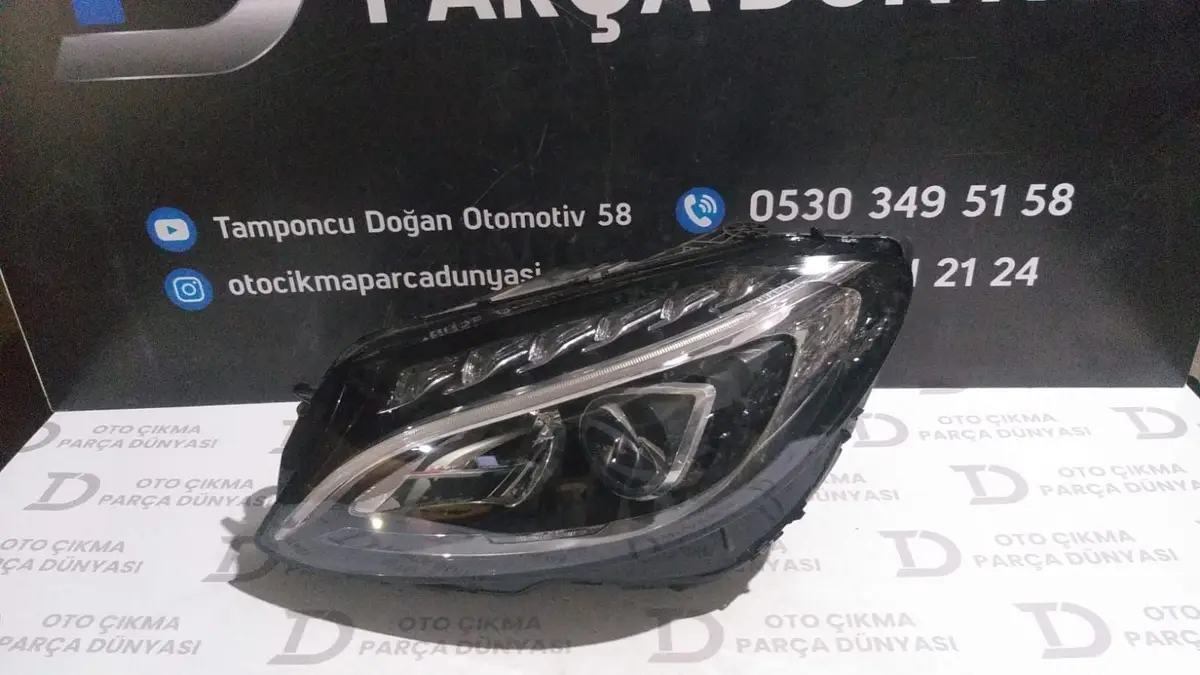 Mercedes C Serisi Sol Far W 205 14-18