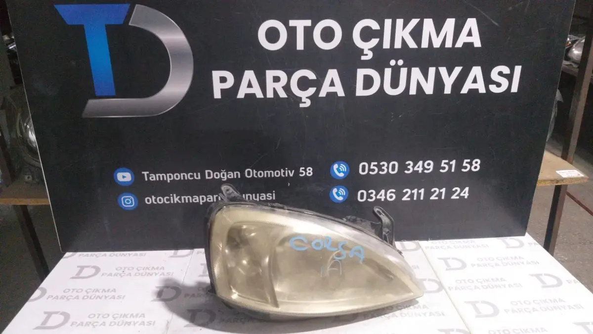 Opel Corsa C Sağ Far