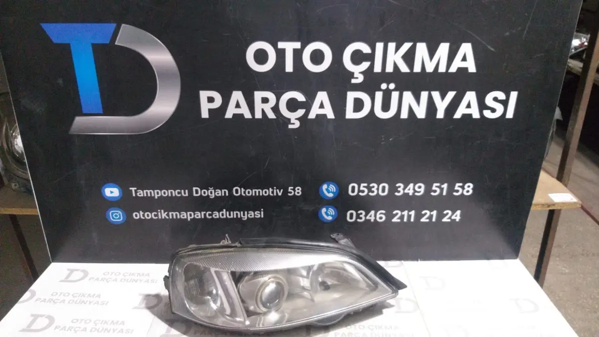 Opel Astra G Sağ Far Mercekli