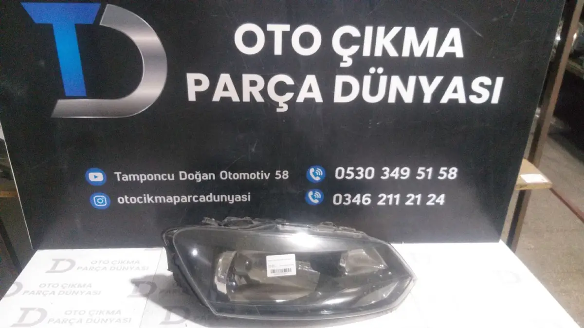 Volkswagen Polo Sağ Far 10-14