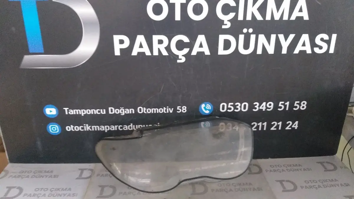 BMW 7.40 Sağ Far Camı 06-10 2.El