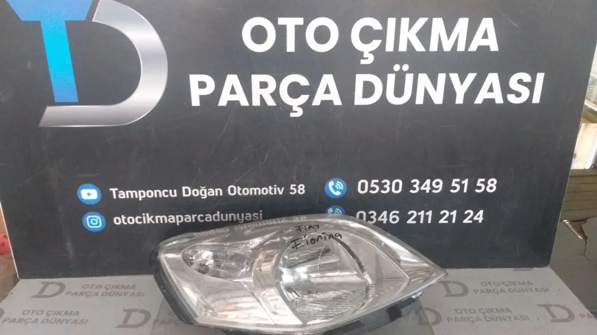 Fiat Fiorino Sağ Far 08-15