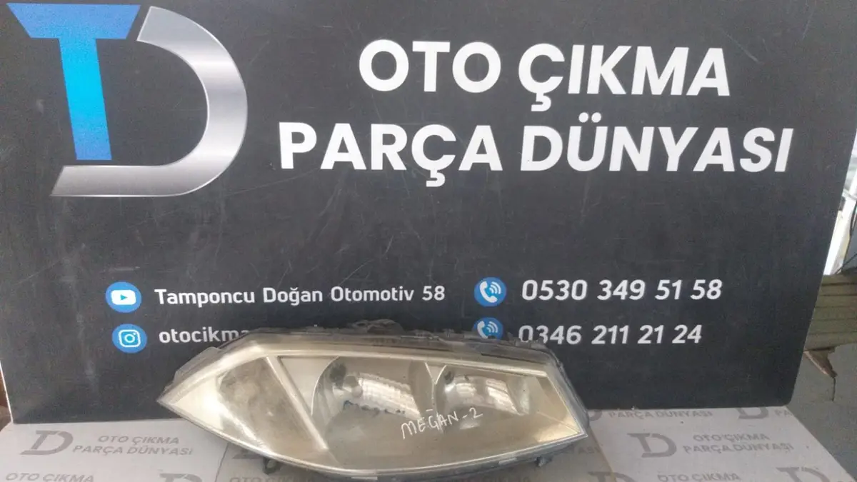 Renault Megane 2 Sağ Far 05-09