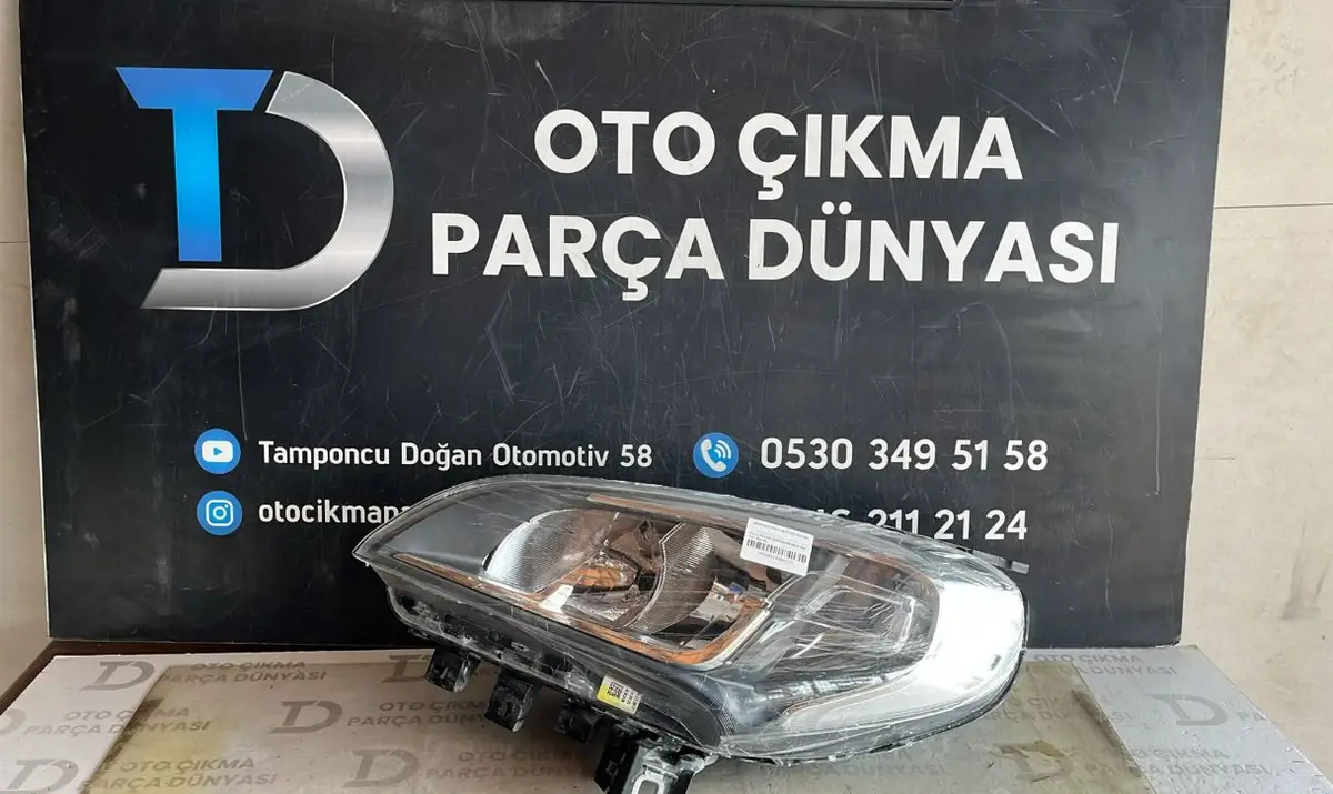 Fiat Doblo 4 Sol Ön Far Orjinal Çıkma (15-23)
