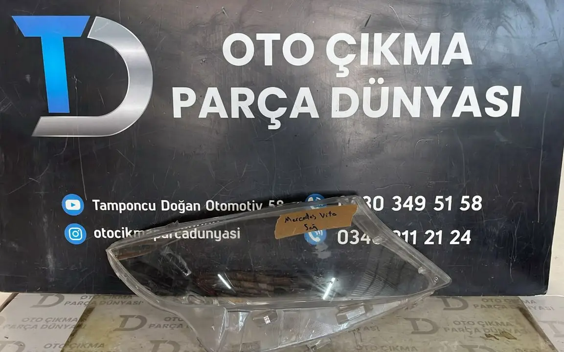 Mercedes Vito Sağ Far Camı