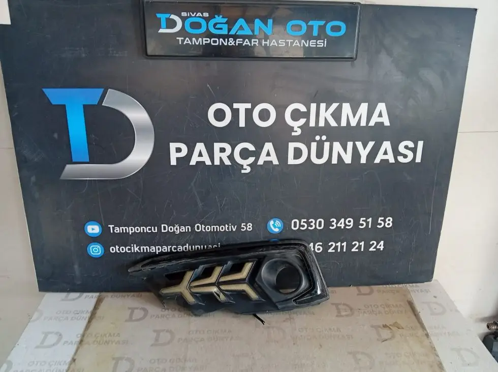 Honda Civic FC5 Ön Tampon Sol Ledli Sis Farı Çerçevesi (16-21)