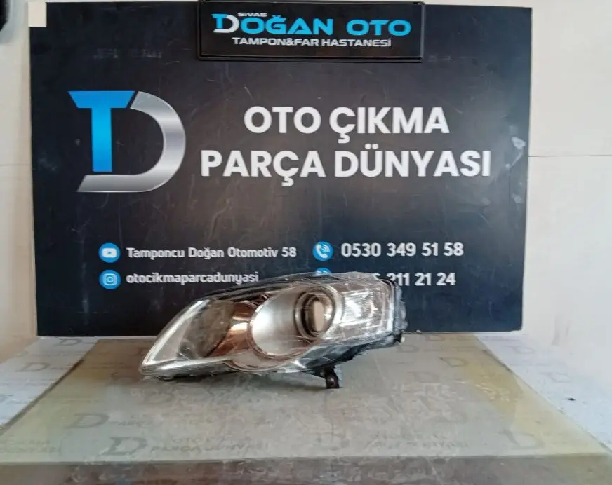 Volkswagen Passat B6 Sol Far Orjinal Çıkma (05-11)