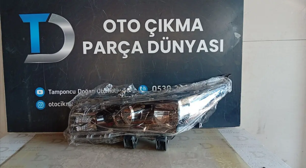 Toyota Corolla Halojen Ledi Sol Far (13-16) (Camı Değişti)