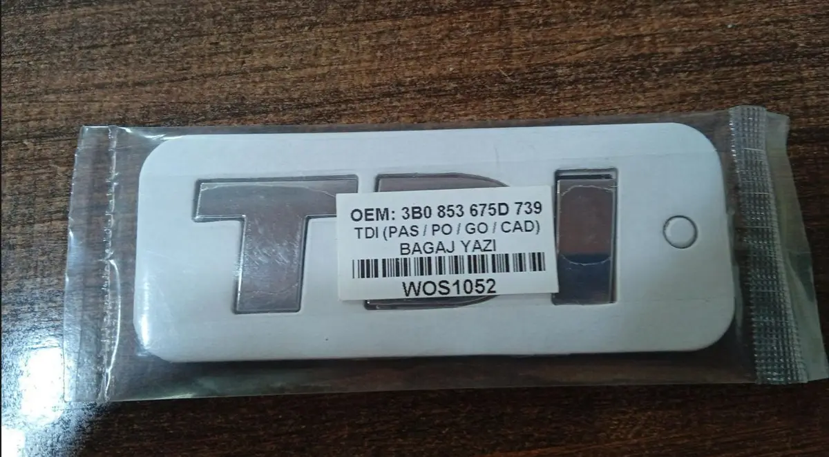 Volkswagen TDI Arka Yazı (Passat/Polo/Golf/Caddyhttps://Otocikmaparcadunyasi.Com/Panel/Giris.Asp?Islem=Guncelle&Id=8217#)