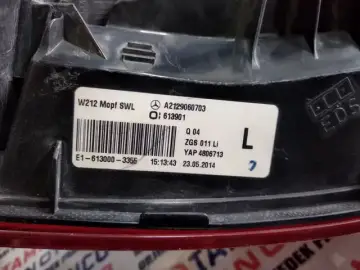 Mercedes E Serisi Sol Stop W 212 Orjinal Çıkma 13-16