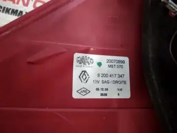 Renault Megane 2 Sağ Stop Orjinal Çıkma 06-09