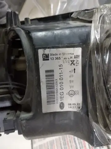 Opel Astra J Sol Far Orjinal Çıkma 12-18