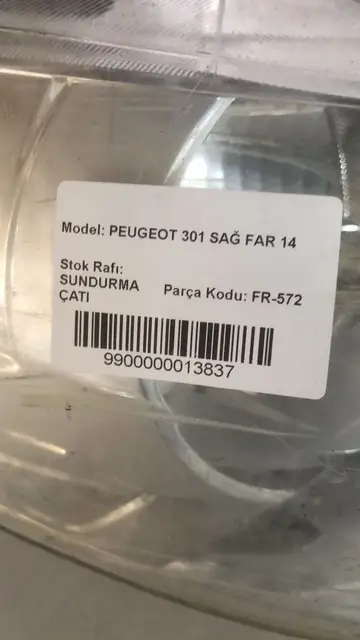 Peugeot 301 Sağ Far Orjinal Çıkma 14