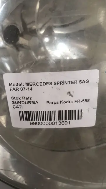 Mercedes Sprinter Sağ Far 07-14