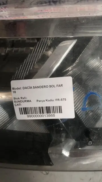 Dacia Logan Sol Far Orjinal Çıkma 18