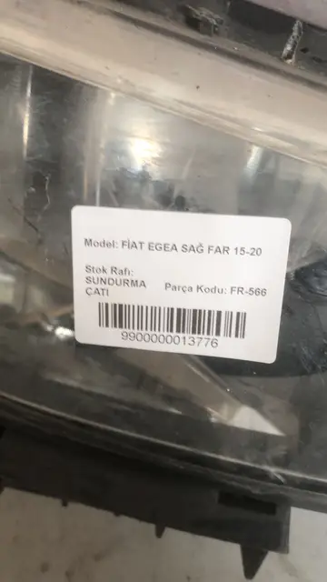 Fiat Egea Sağ Far Orjinal Çıkma 15-20