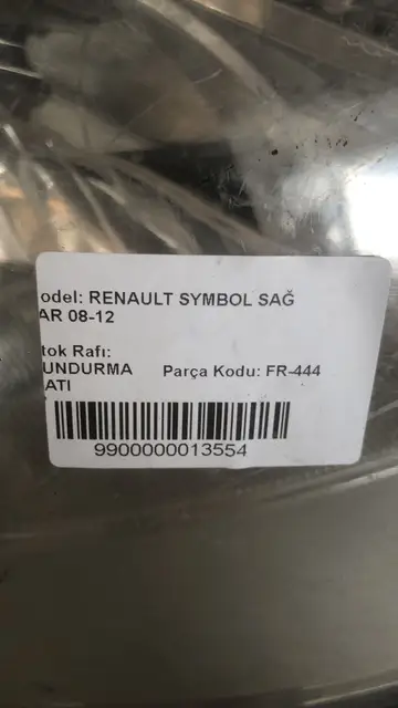 Renault Symbol Sağ Far Orjinal Çıkma 08-12