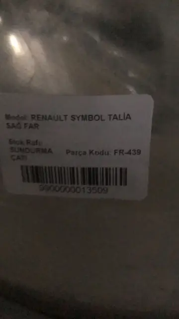 Renault Symbol Sağ Far Talia Orjinal Çıkma
