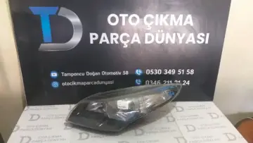 Renault Megane 3 Sol Far Orjinal Çıkma 08-12