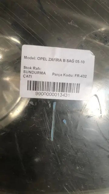 Opel Zafira Sağ Far Orjinal Çıkma 05-10
