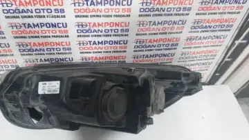 Ford Courier Sağ Far Siyah 14-18