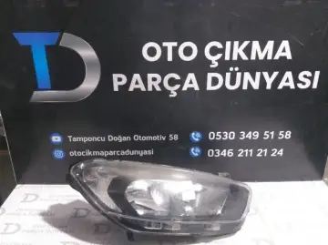 Ford Courier Sağ Far Siyah 14-18