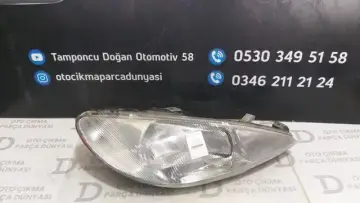 Peugeot 206 Sağ Far 98-02