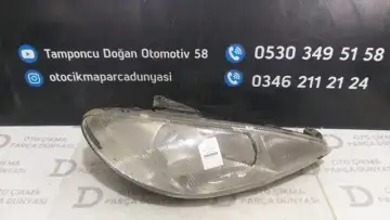 Peugeot 206 Sağ Far 98-02
