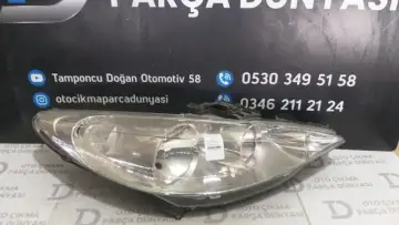 Peugeot 207 Sağ Far 06-09