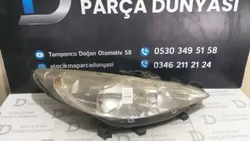 Peugeot 207 Sağ Far 08-15